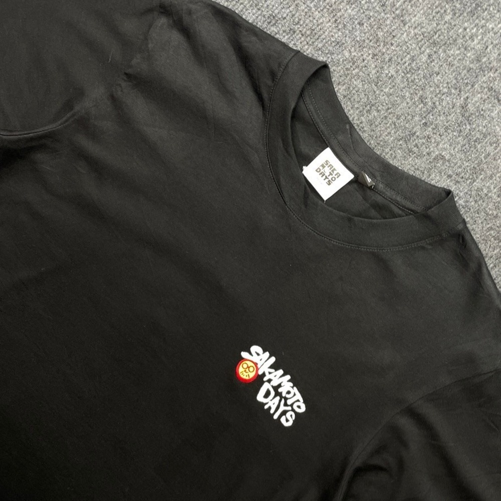Sakamoto Days GU Graphic T-Shirt Black Size M Anime Manga Streetwear NEW